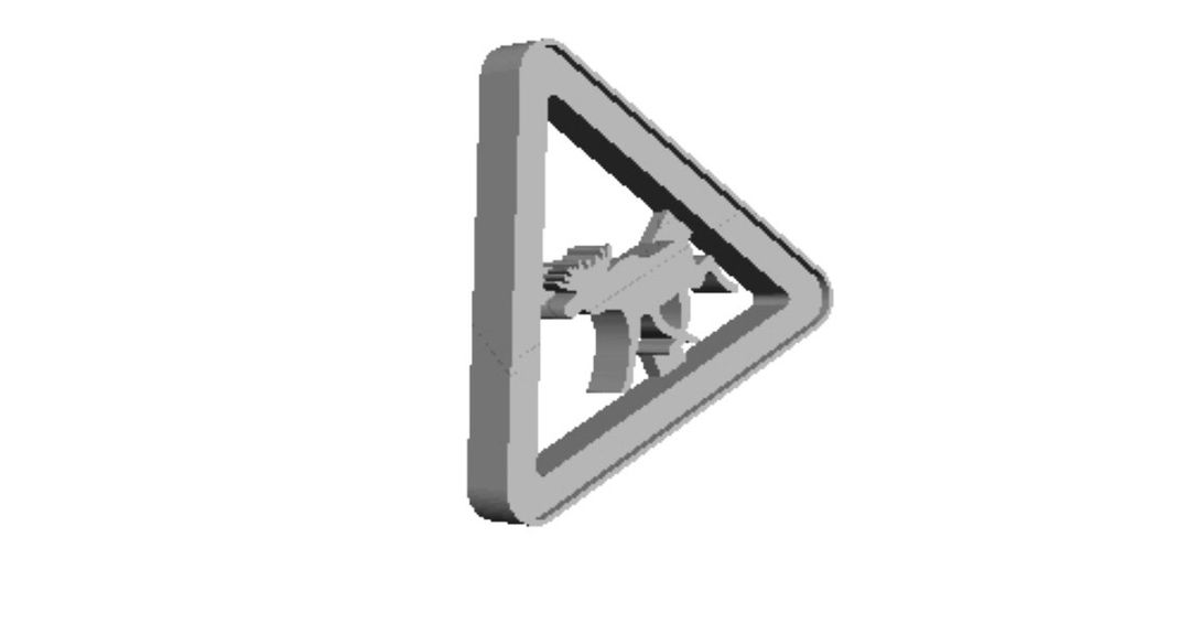 Moose crossing out print Cookie Cutter