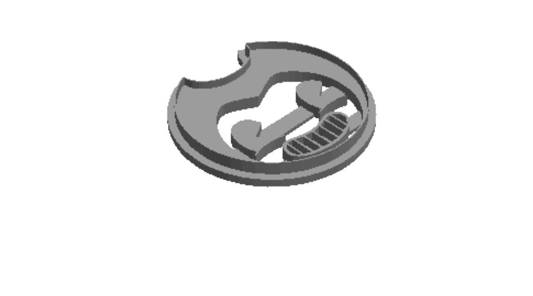 Bendy out print Cookie Cutter  