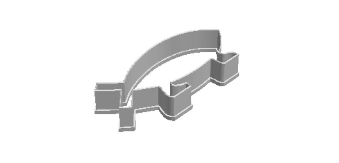 Dauin Fish  out print Cookie Cutter  