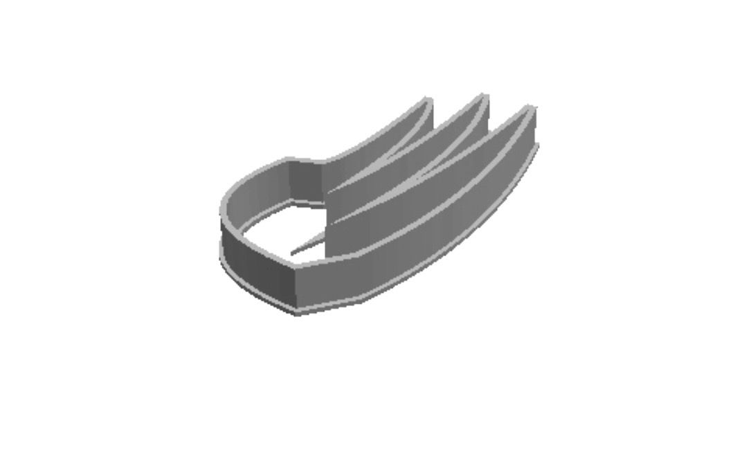 Cupcake 2 out print Cookie Cutter