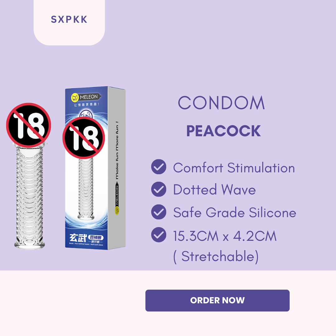 Condom Peacock Dotted