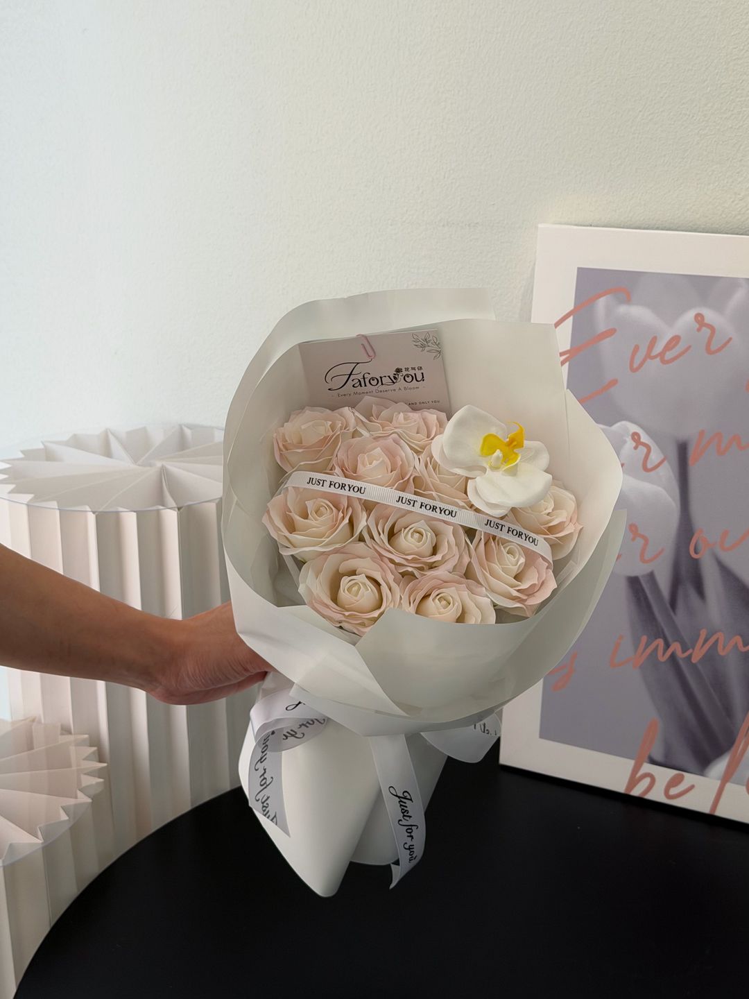 11 Stalk Soap Rose Bouquet 