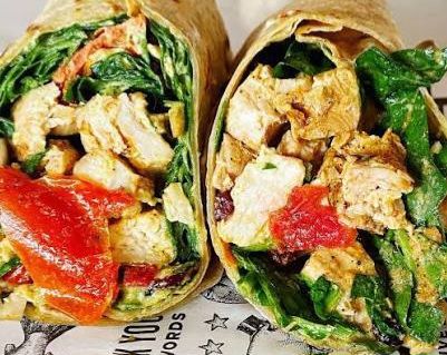 Smoked Chicken Roti & Chips