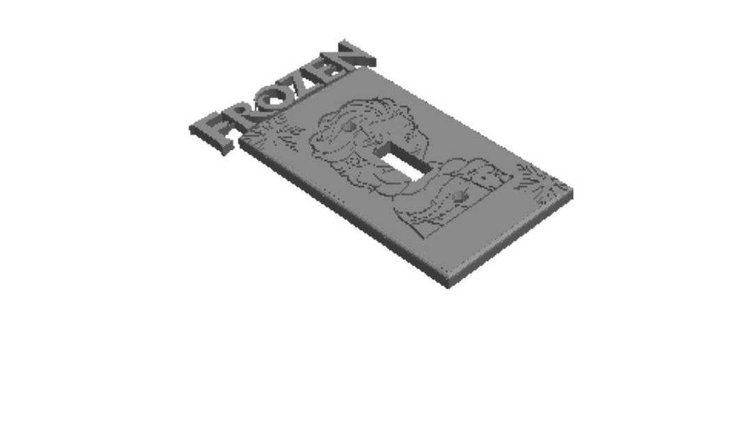 Frozen Light Switch Cover    