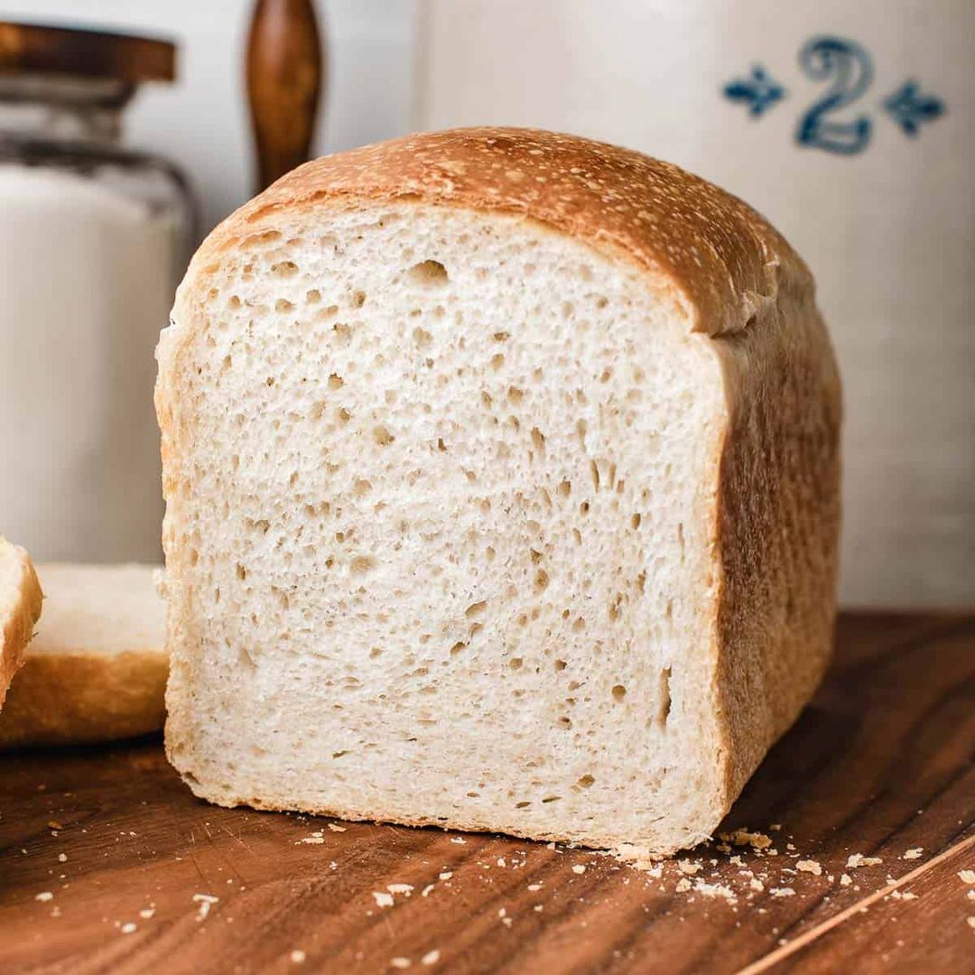 Golden butter sourdough sandwich loaf