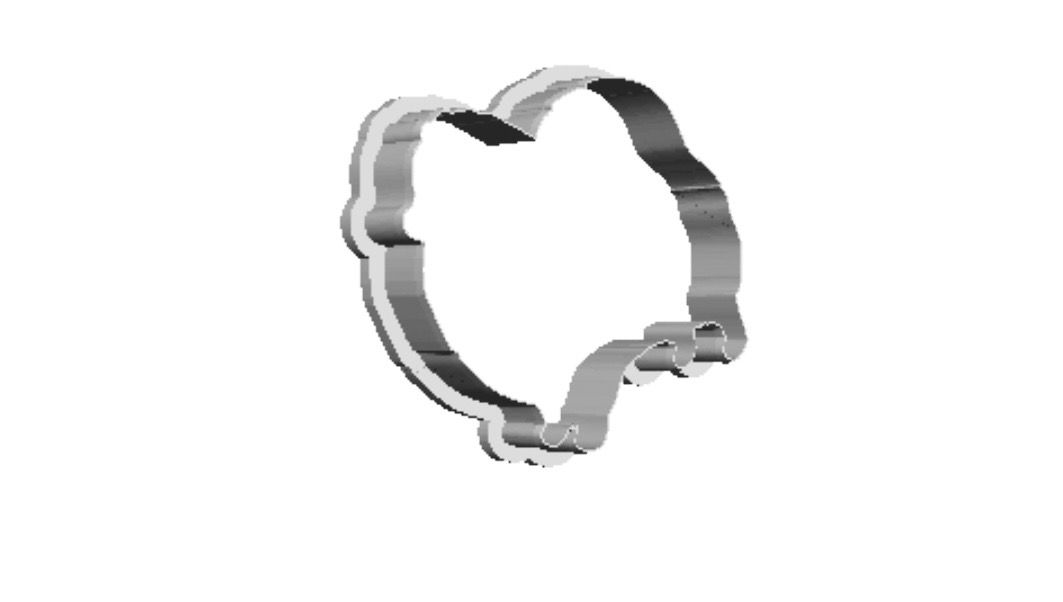 Pommaraniun dog out print Cookie Cutter