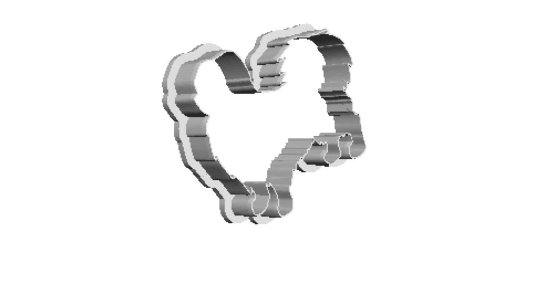 Pekingese dog out print Cookie Cutter