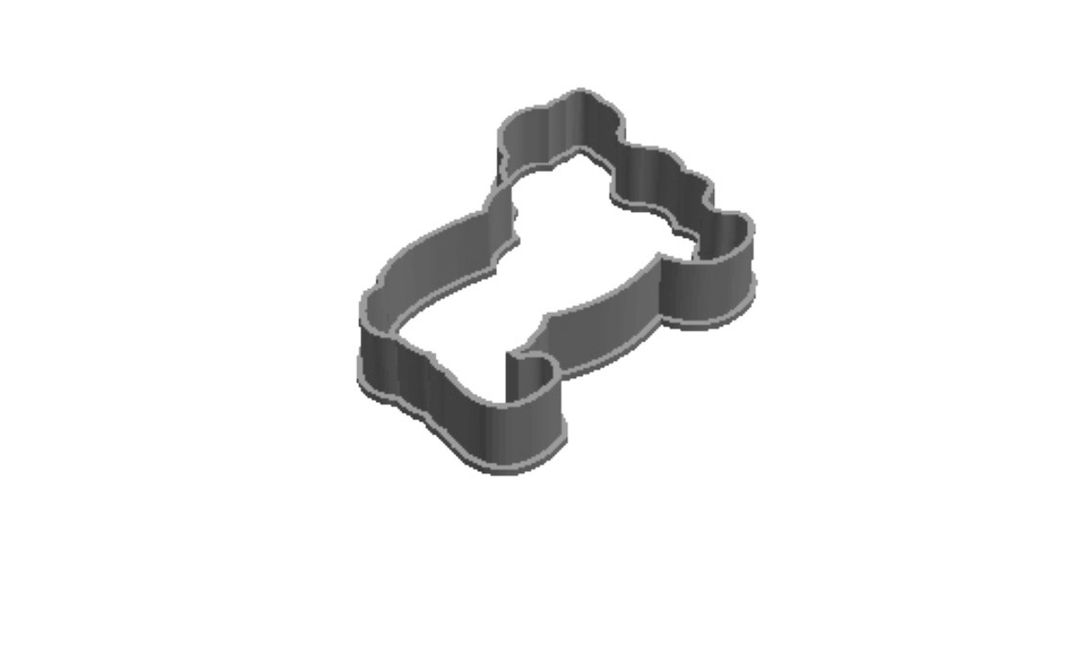 Spaniel dog out print Cookie Cutter