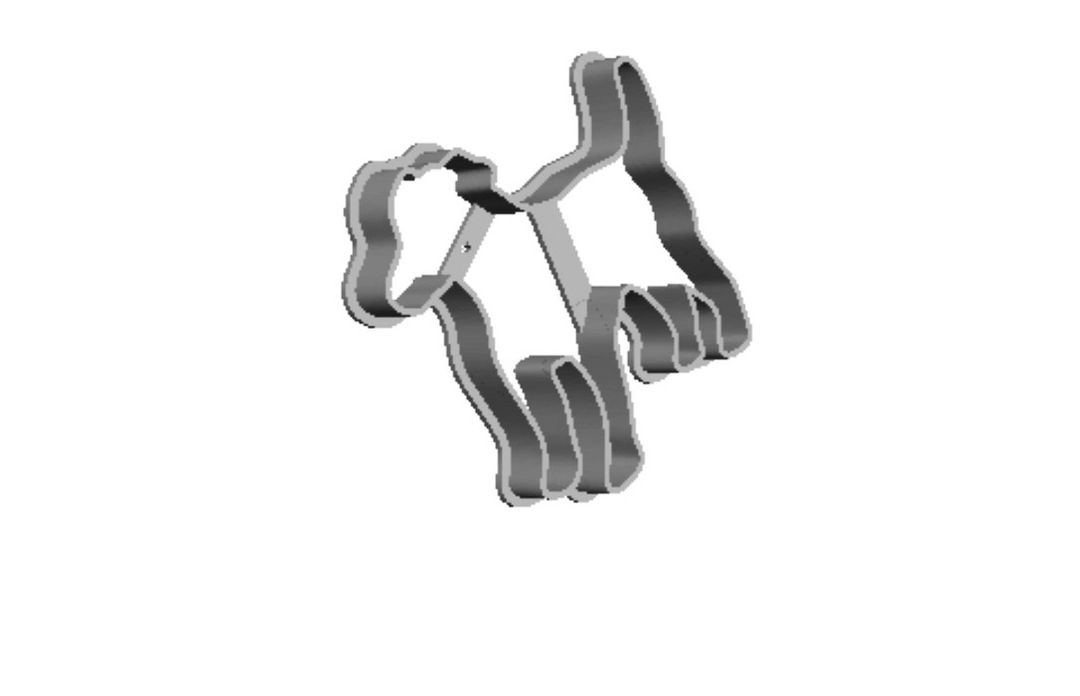 Jack Russel dog out print Cookie Cutter