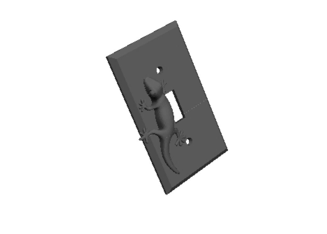 Lizard Light switch cover     