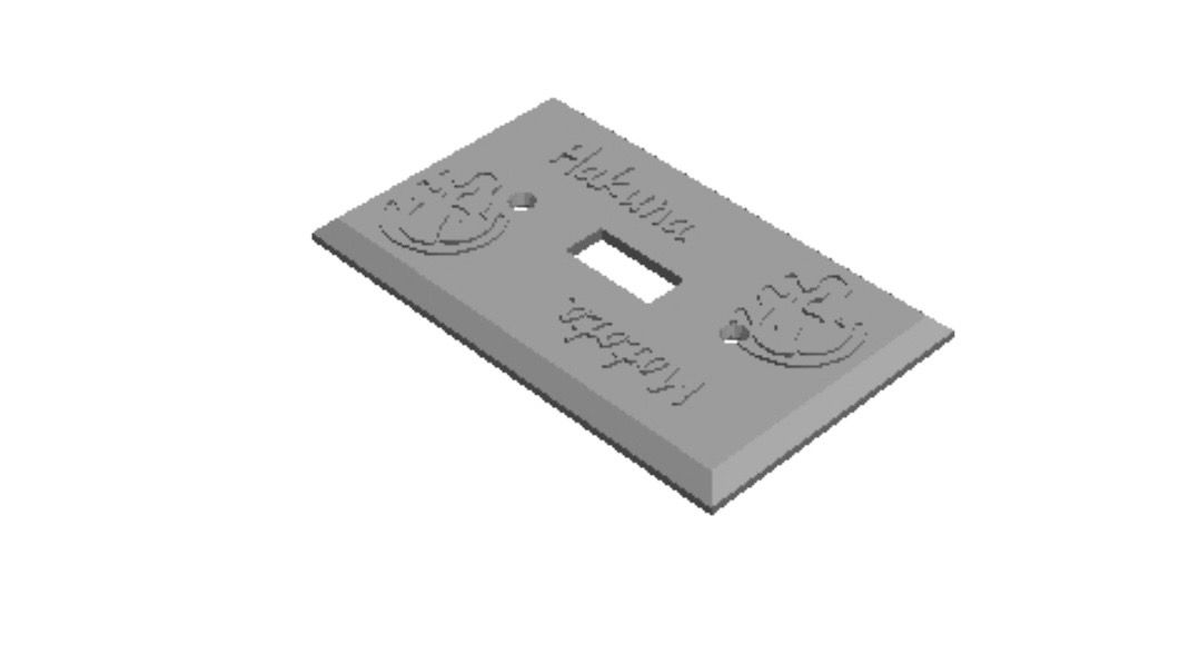 Hakuna Matata Light Switch Cover