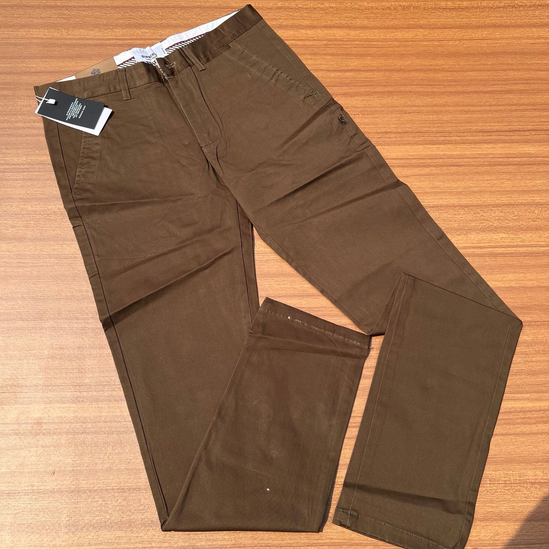 BURBERRY TROUSERS - BROWN
