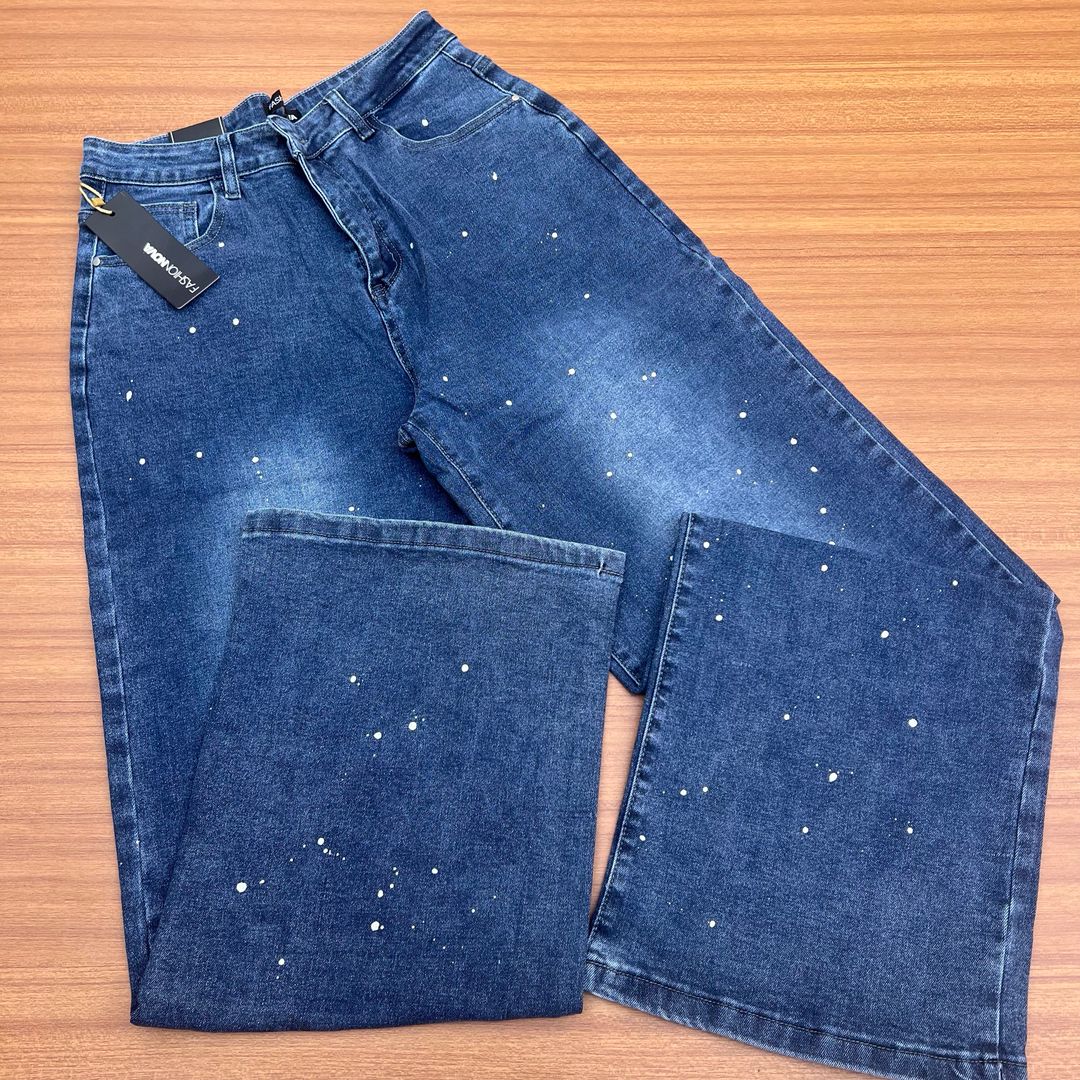 FASHIONNOVA CARGO PANT 01 - MID BLUE