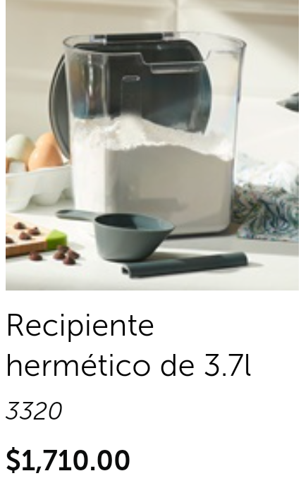 Recipiente hermético de 3.7 l