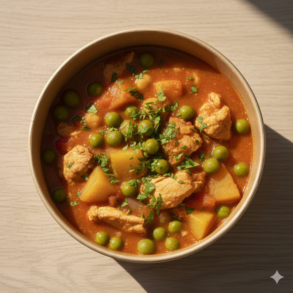 Pileće varivo s graškom i krumpirom