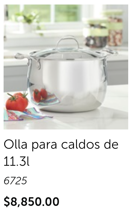 Olla para caldos de 11.3 l