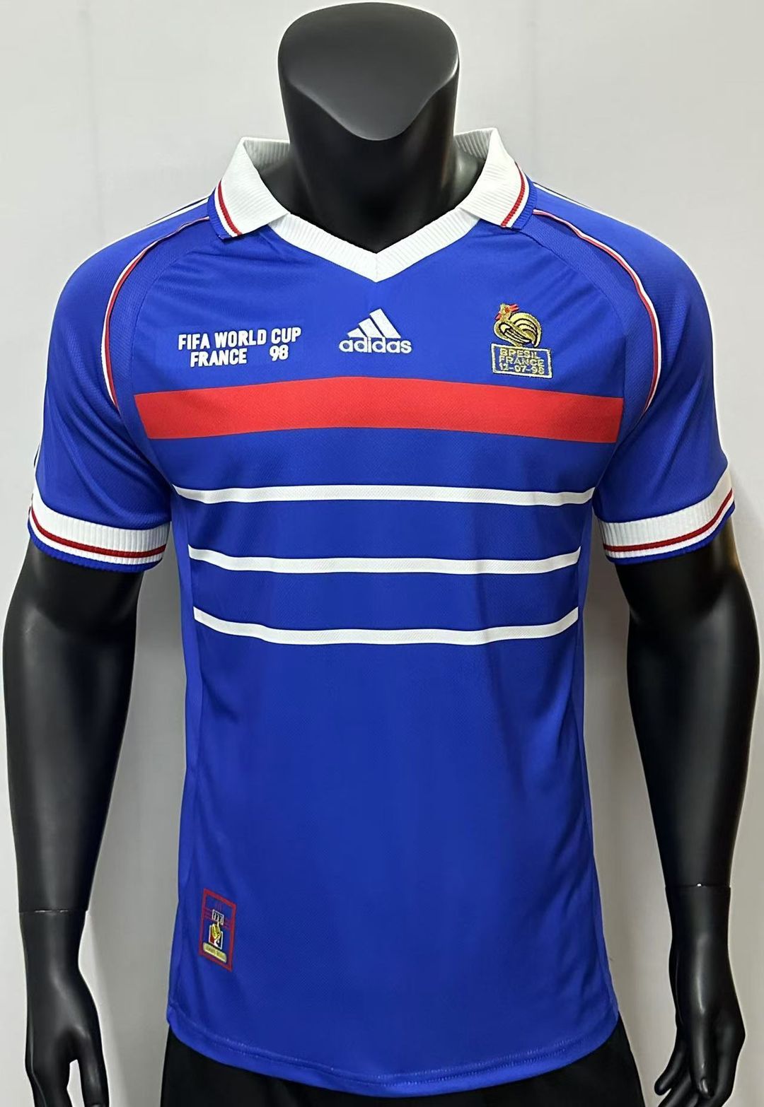 France 1998 Home Shirt (Blue / Red / White)