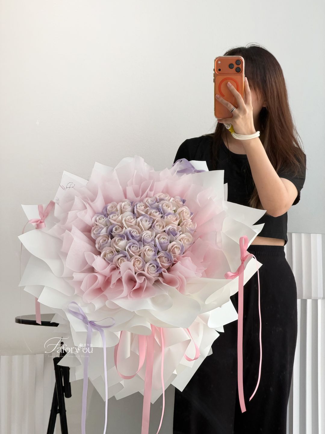 (Per-Order) 33 Stalk Soap Rose Bouquet 