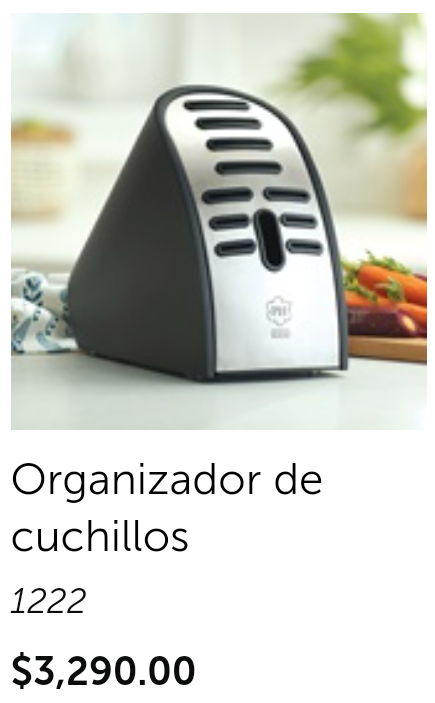Organizador de cuchillos 