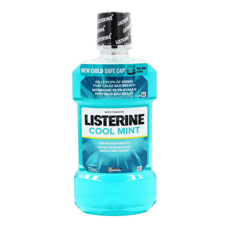 Listerine Cool Mint Mouthwash 750ml