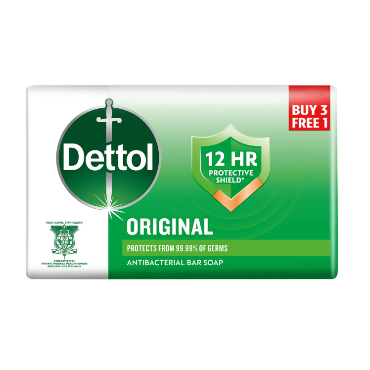 Dettol JUMP Body Soap Original 100g x 4