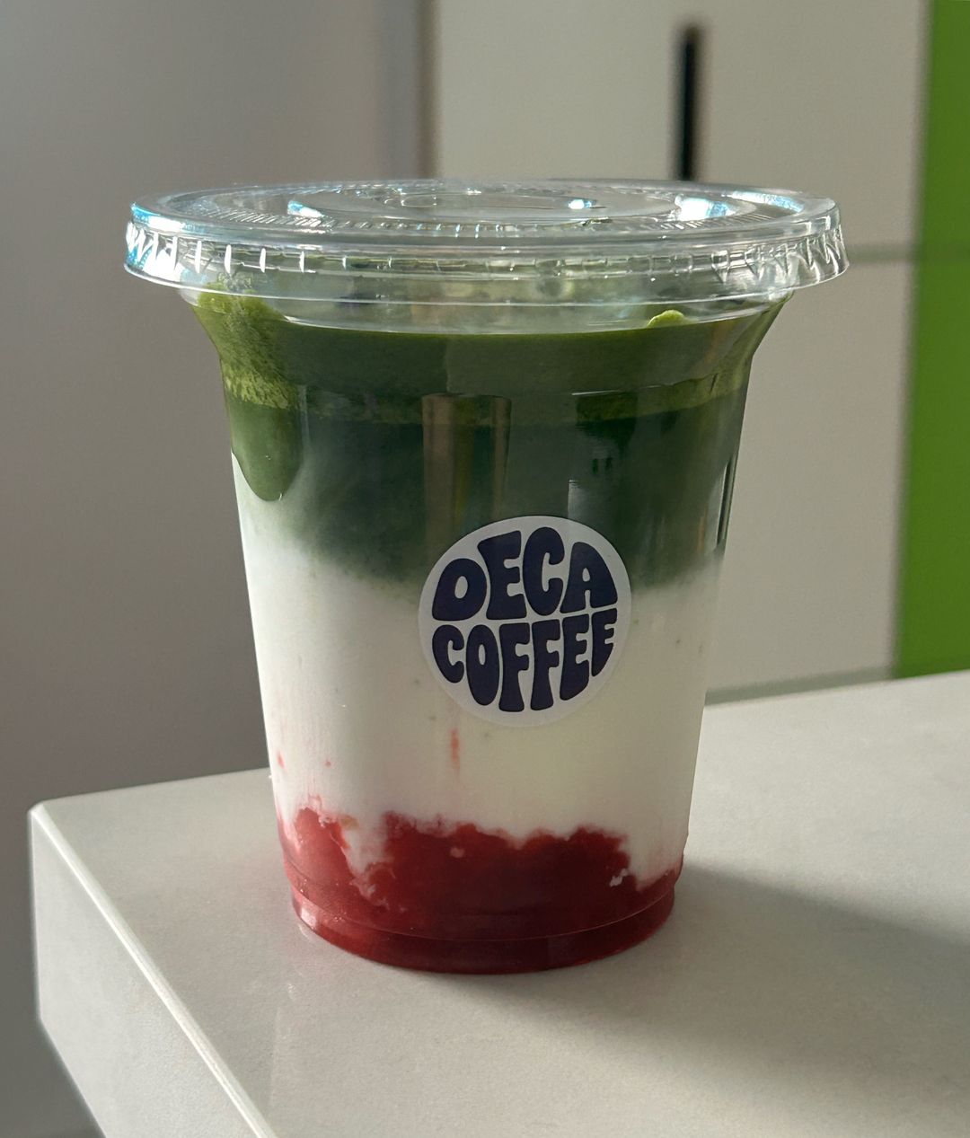 Iced Strawberry Matcha Latte