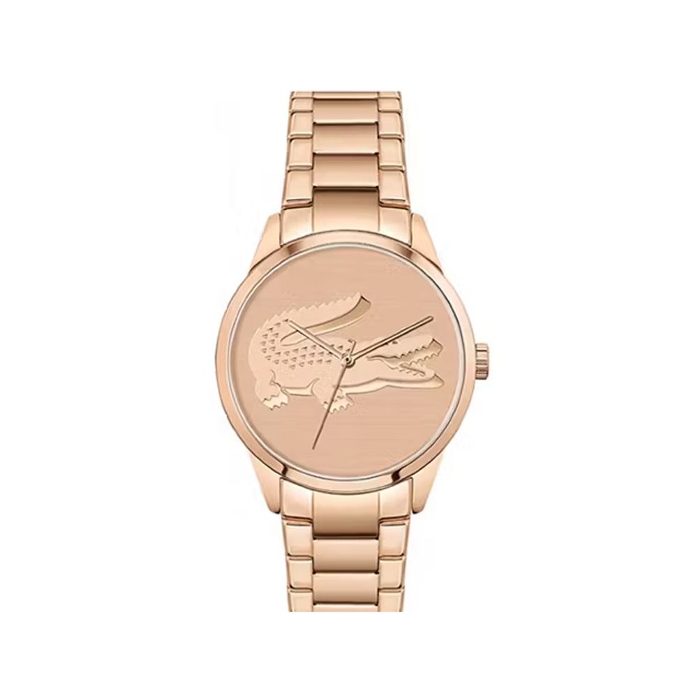 Lacoste Lady croc PinkGold Mini Quartz Round Dial