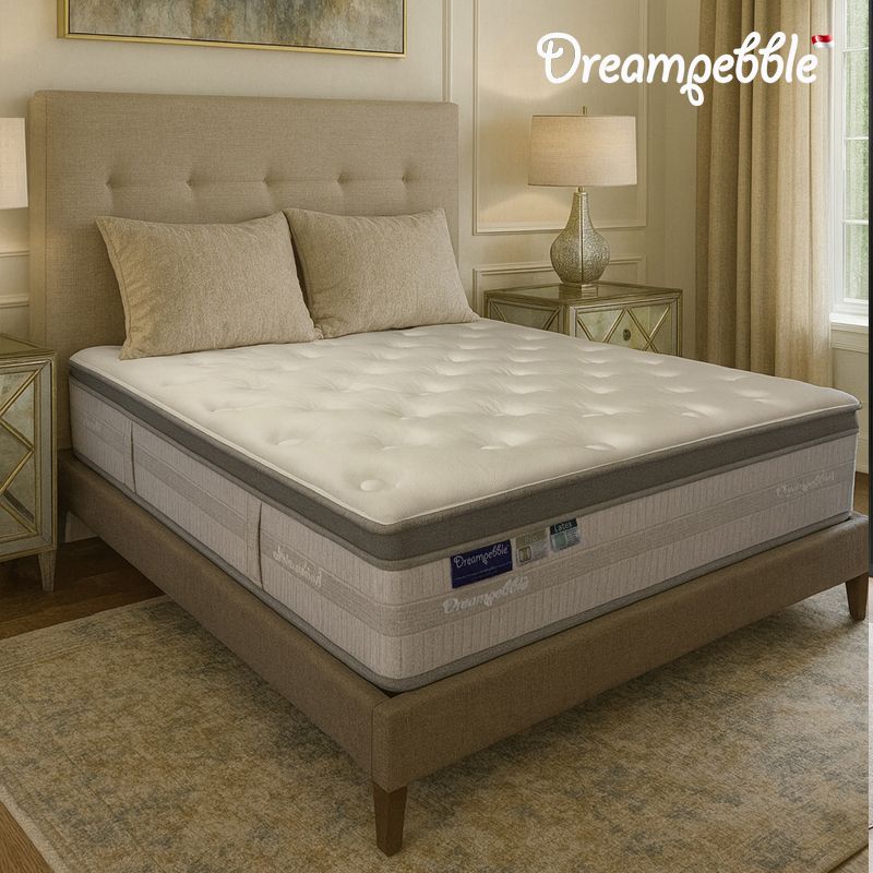 Dreampebble Pro Sensationale NF12 Super Pillow-top Mattress- Hybrid Natural Latex with Pocket Springs