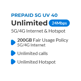 CelcomDigi Prepaid 5G UV40
