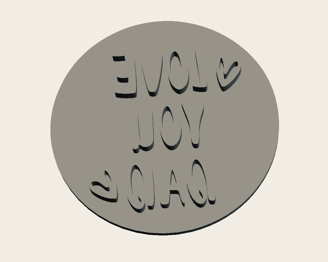 Fondant Love you Dad