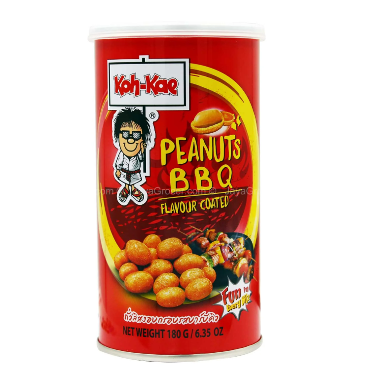 Koh-Kae BBQ Flavour Coated Peanuts 180g x 5cans