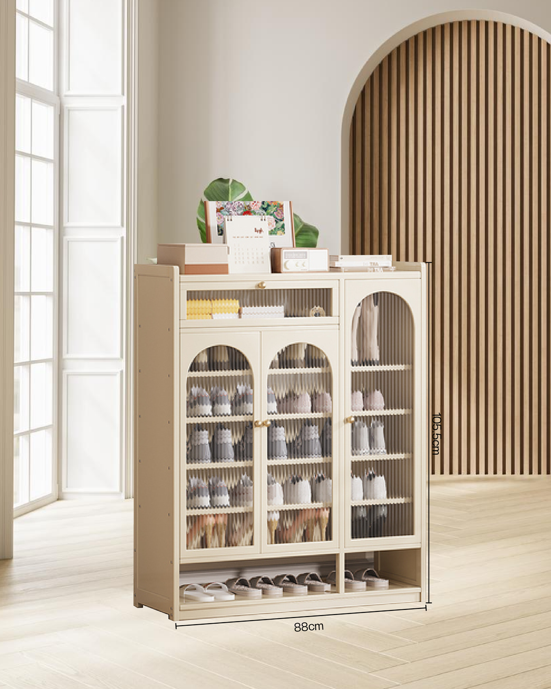 10500099/C - OAKLYN SHOE CABINET - 8 TIER