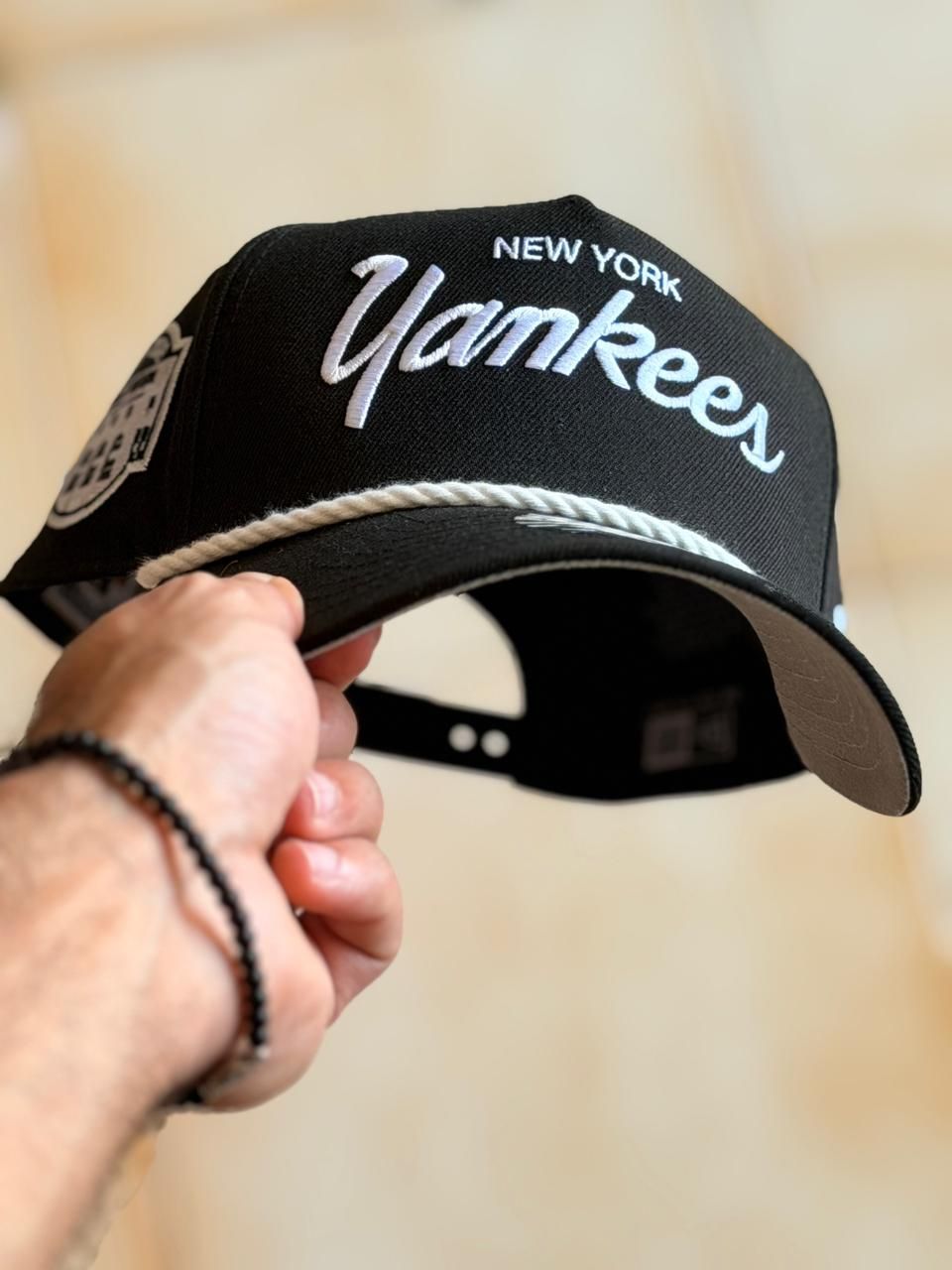 New Era 9Forty -  NY Yankees Black Rope