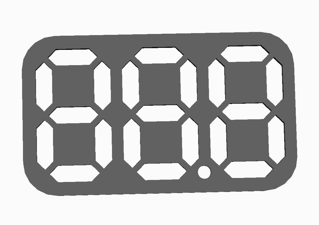 Digit Stencil  Cookie Cutter  