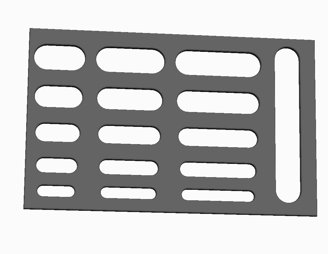 Universal 9 stencil Cookie Cutter  