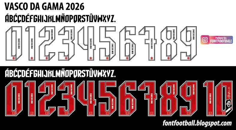 Font Vector Vasco Da Gama 2026 Shirt