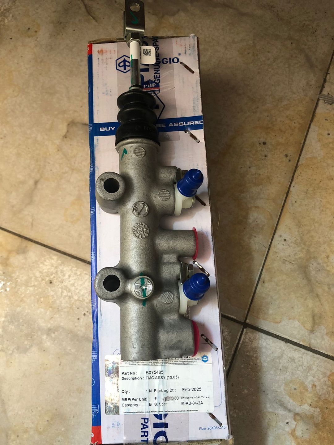 master cylinder piagio pop 