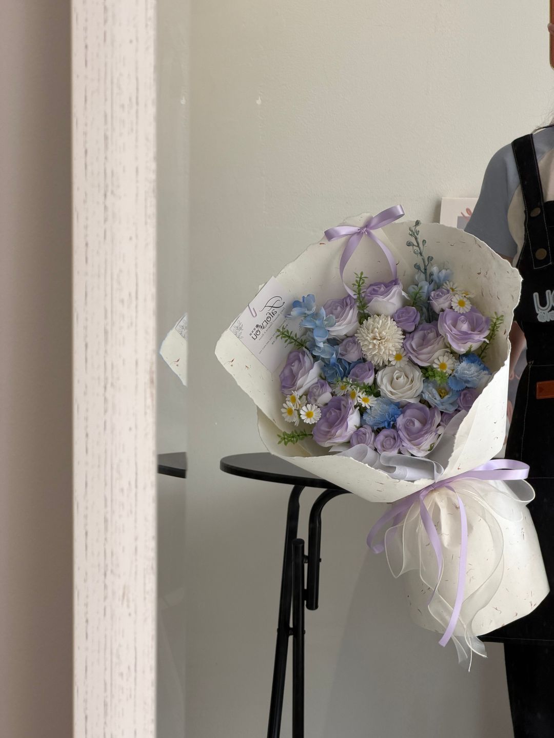 (Pre-Order) Purple Blue Dong Ba Soap Flower Mixed Bouquet  