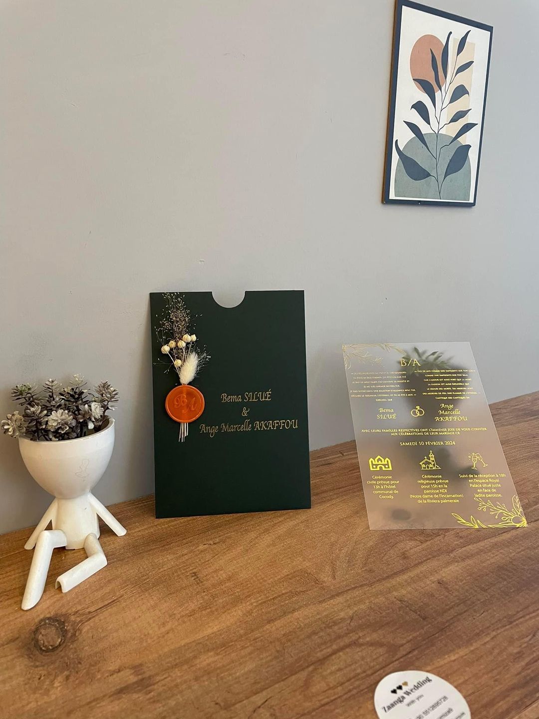 Invitations en Acrylique  