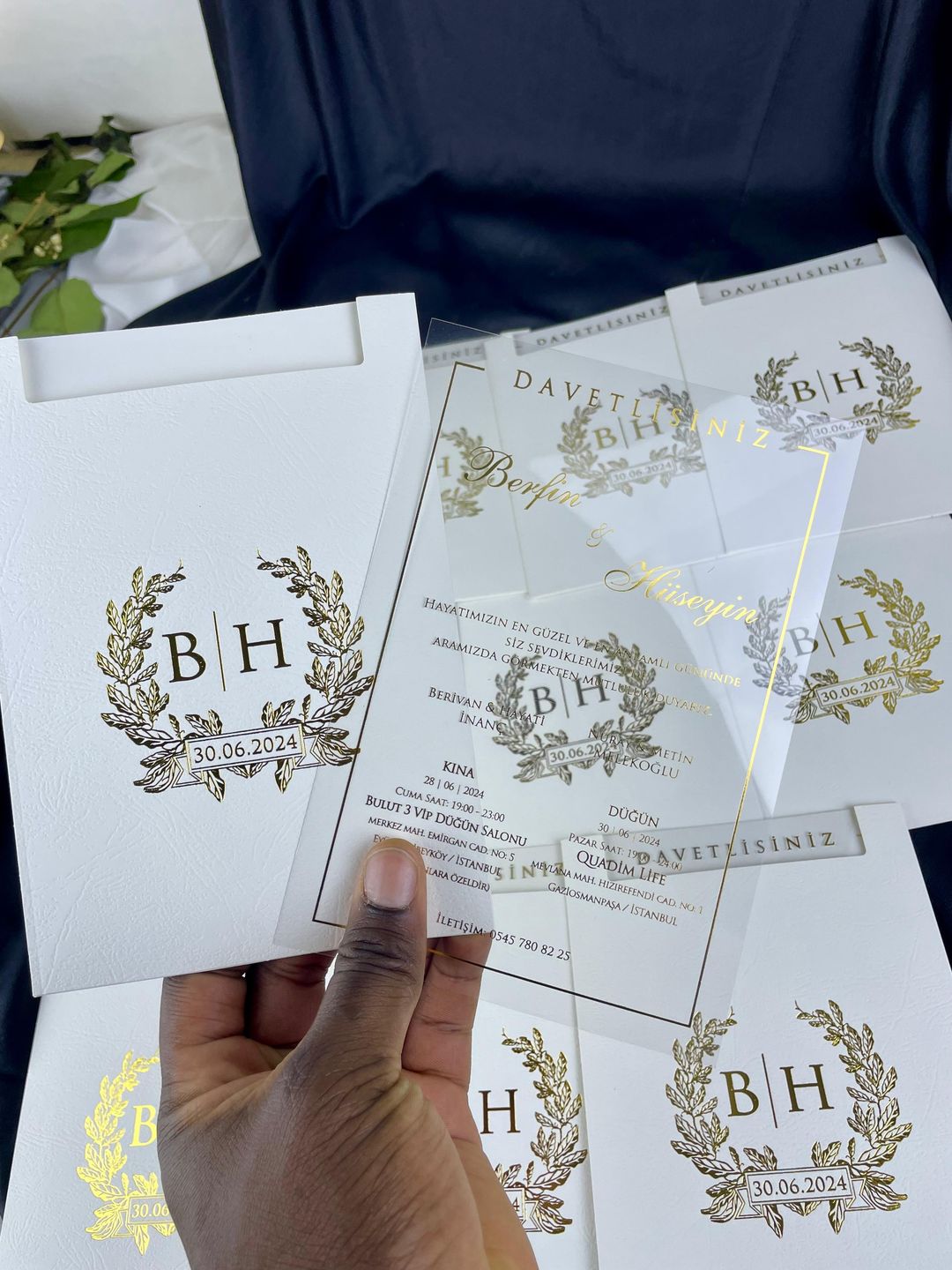 Invitations en Acrylique