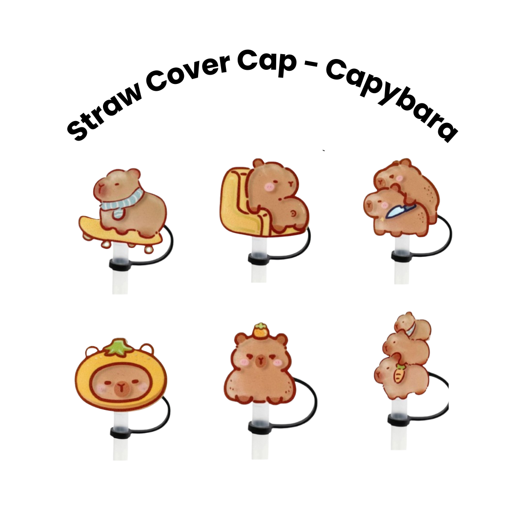 Straw Cover Cap - Capybara