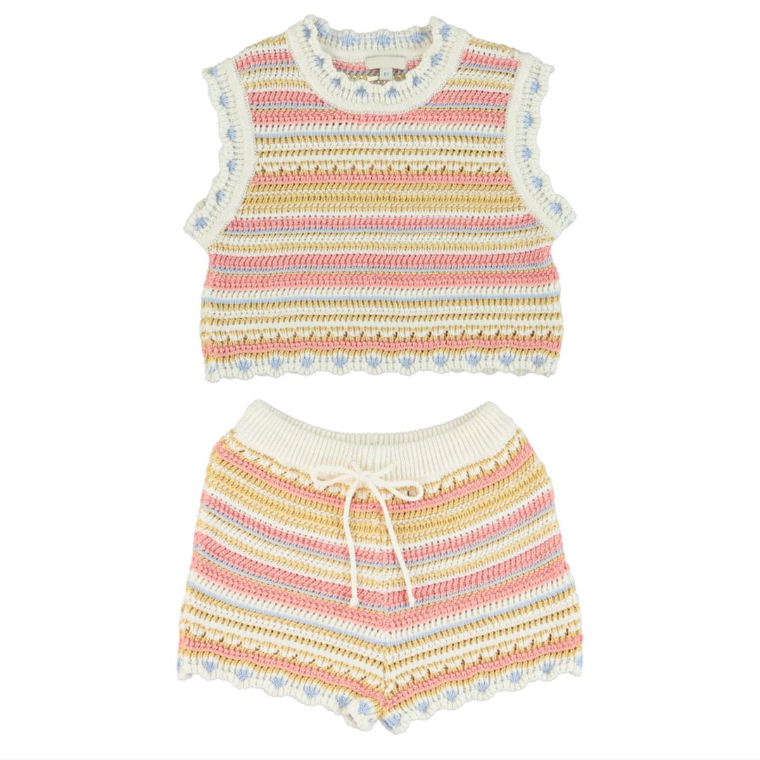 Lapis Cotton Knit Set (Girl)