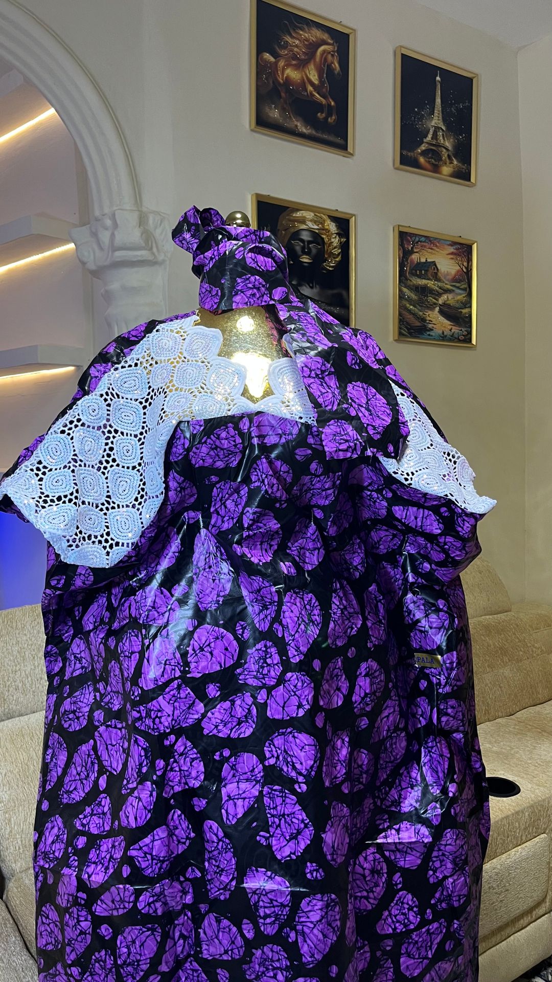 Violet - Batik Style Print