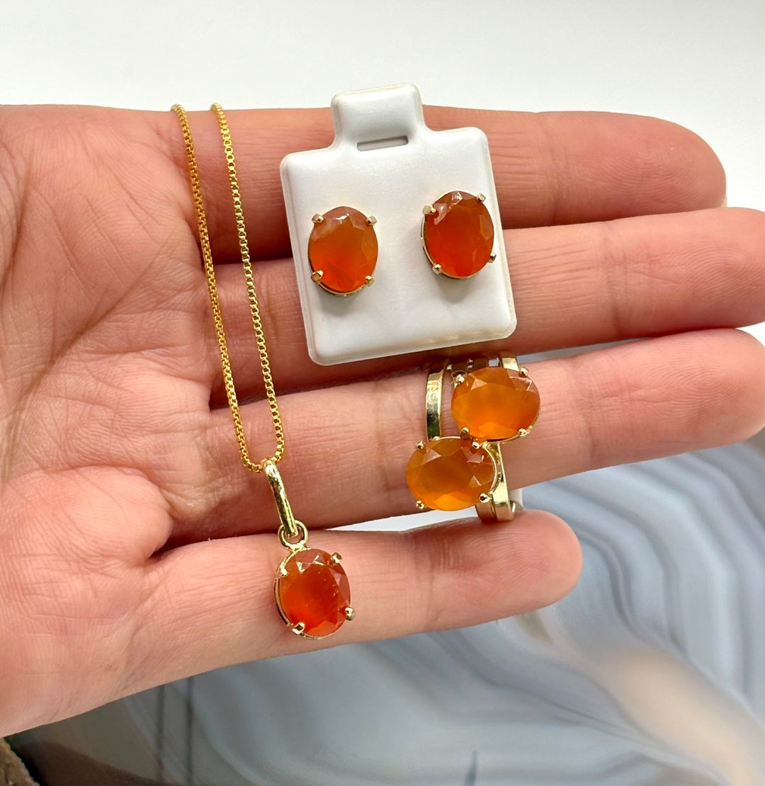 Set Ágata Cornalina