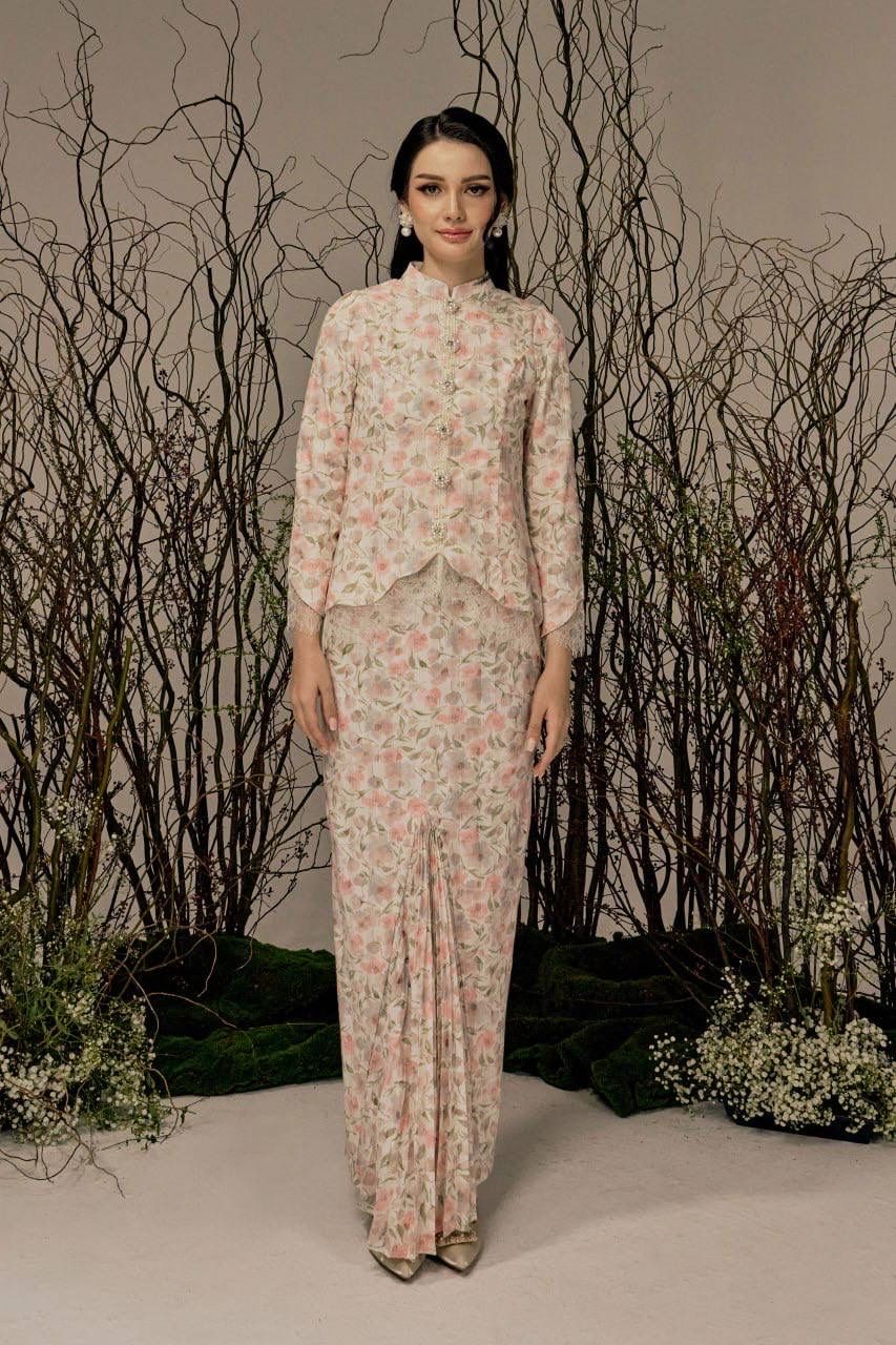SD Raya 2026 ~ Edlyn Modern Kurung - Blush Pink