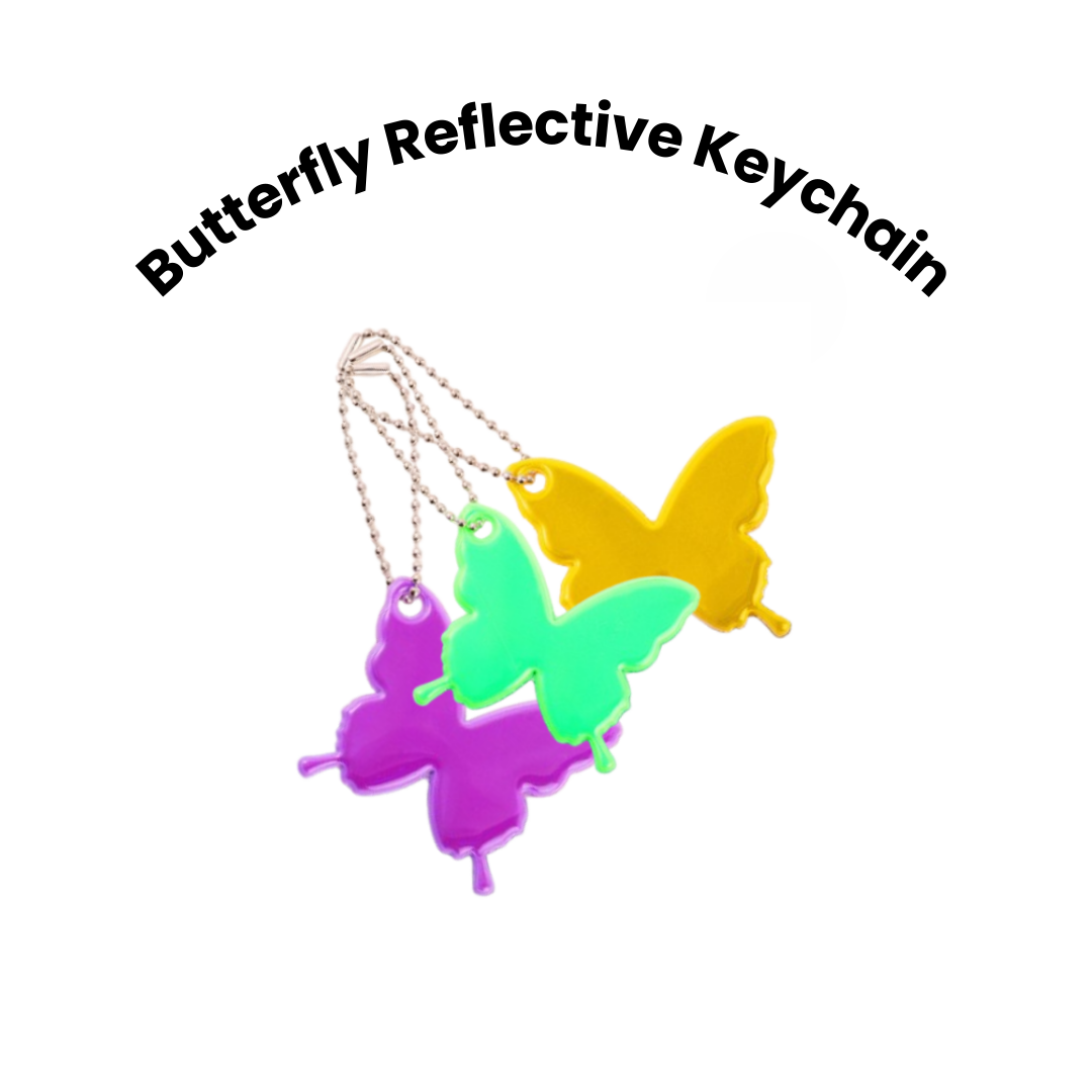 Butterfly Reflective Keychain