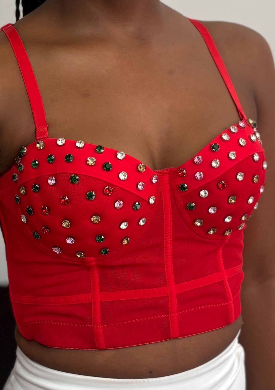 Embellished corset
