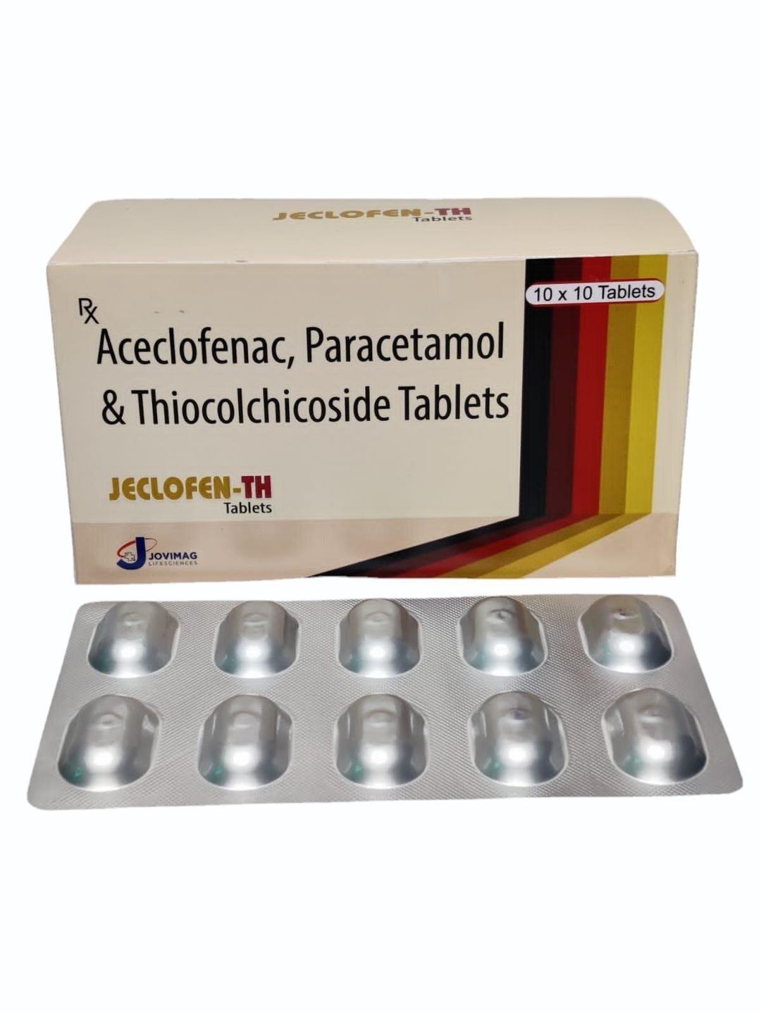 Aceclofenac + Paracetamol + Thiocolchicoside Tablets 100 Mg Tablet