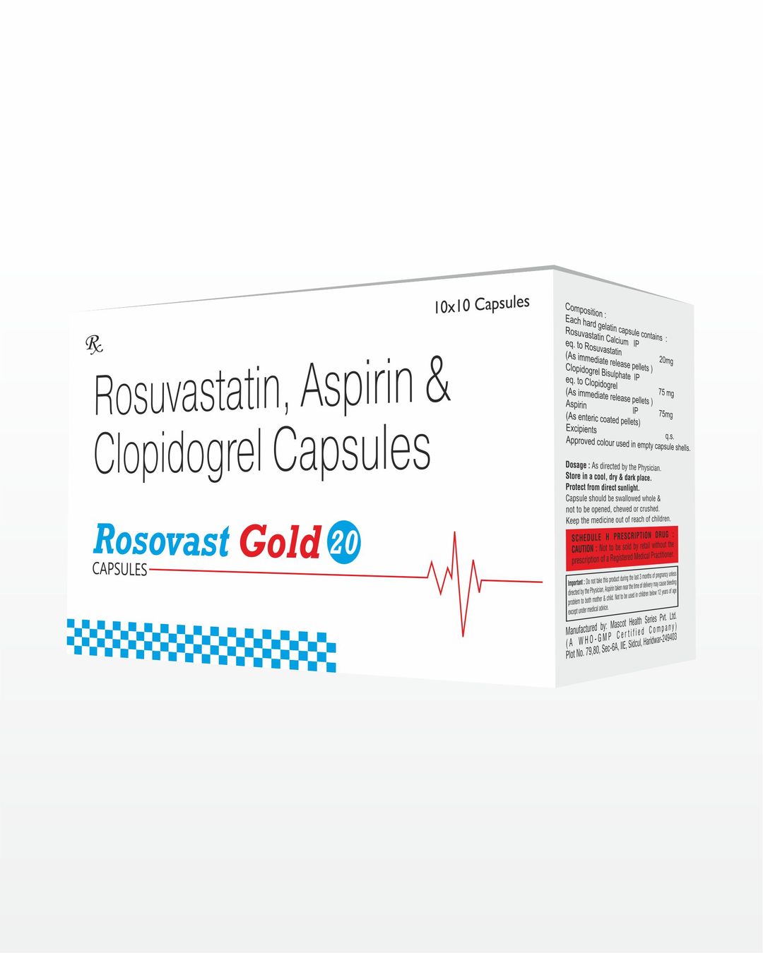 Rosuvastatin + Aspirin Capsules 20 Mg Capsule