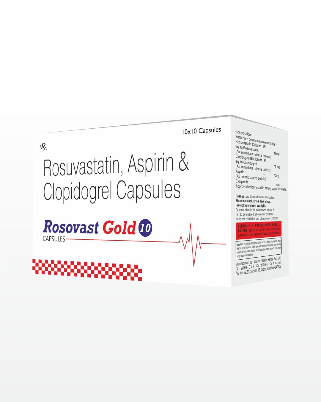 Rosuvastatin + Aspirin Capsules 10 Mg Capsule